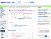 Tablet Screenshot of celldesigner.org